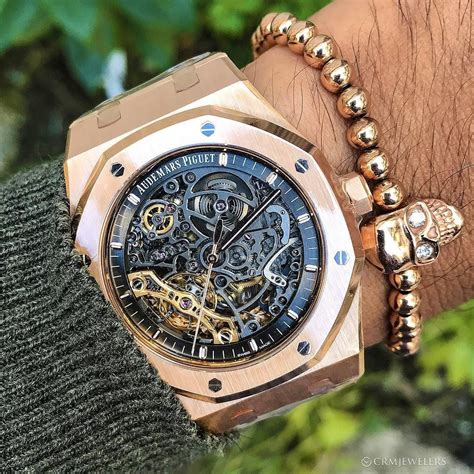 ap watch skeleton rose gold